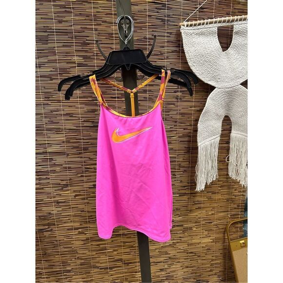 Nike Big Girls Watercolor T-Crossback Tankini Top - Picture 2 of 3